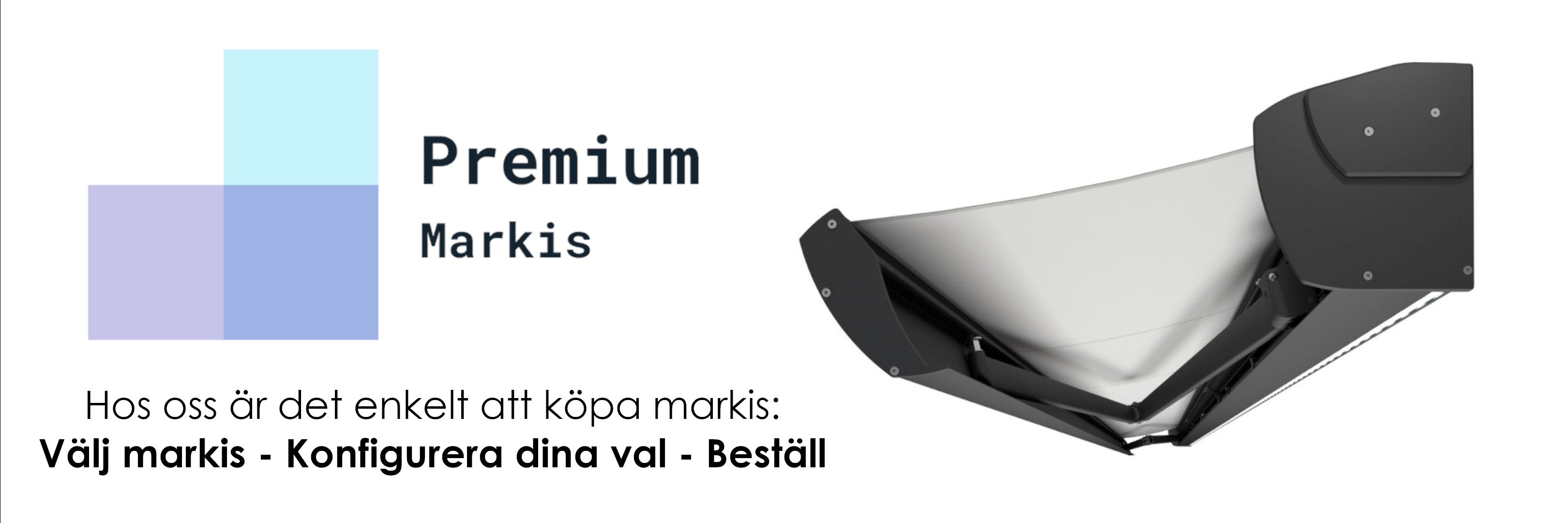 Markis med integrerad led-belysning, helkasett markis Corsica