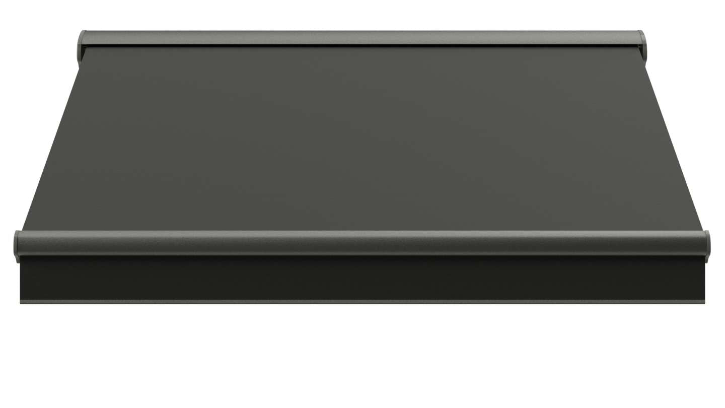 Mörkgrå markisväv - Tweed Charcoal