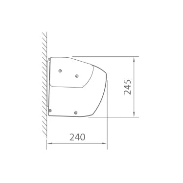 Premium Markis, modell Corsica. Väggmonterad. premium-markis.se